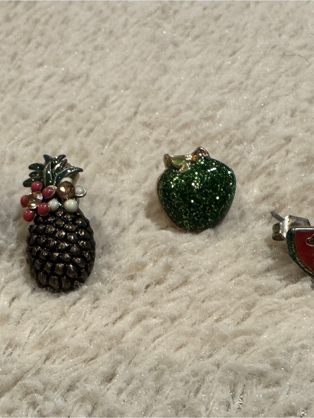 Pineapple/watermelon/apple earrings